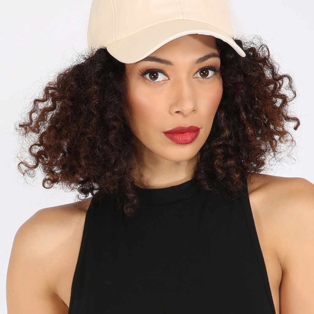 Unisex Faux‎ Leather Baseball granddaddy cap hat